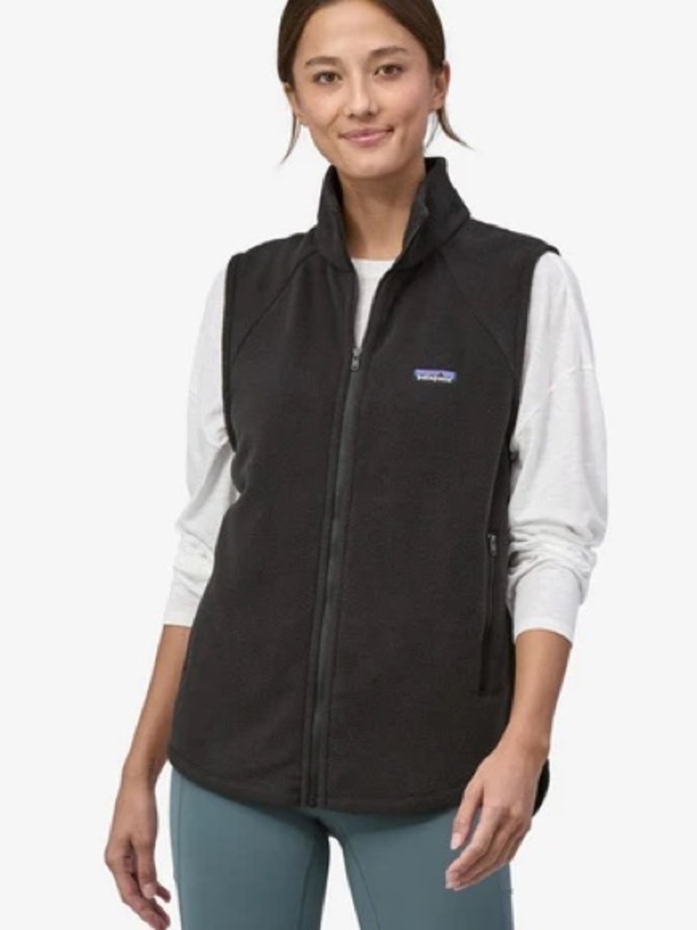 Patagonia Synchilla Black Vest Women’s Sz Large